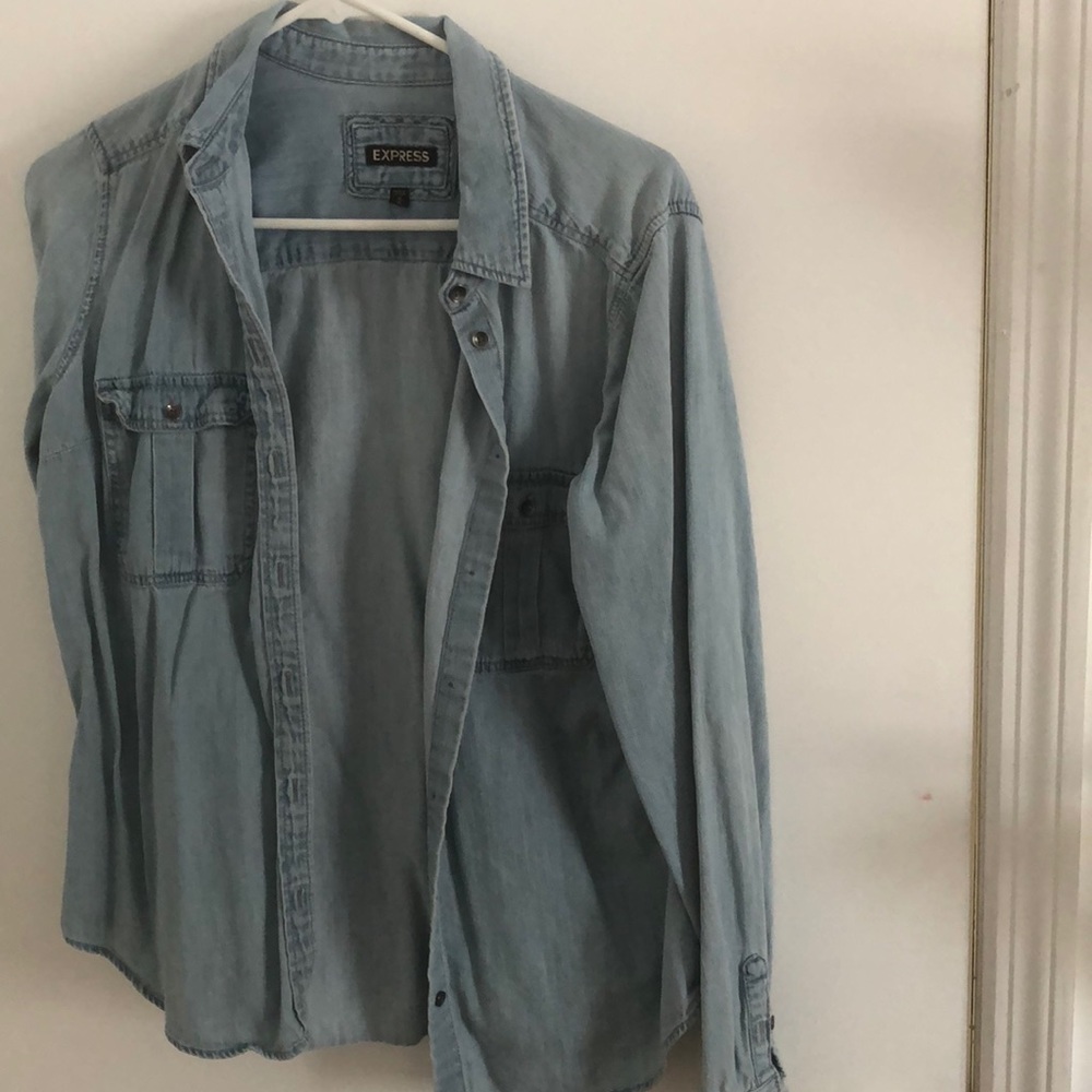 Demin Button Down From Express - image 1
